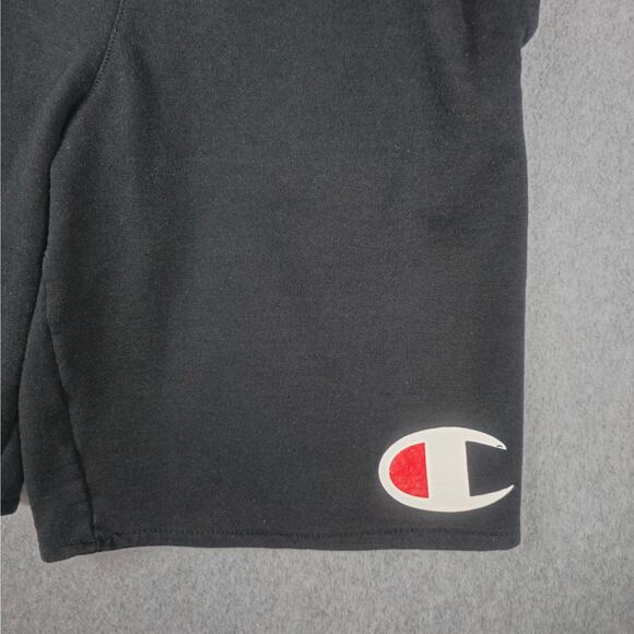 Champion Shorts Mens Size Small Black Athletic Sweat Shorts Pockets Drawstring - Picture 4 of 14